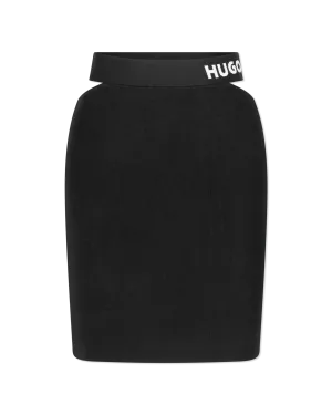 Satchie Short Knitted Cut-Out Skirt