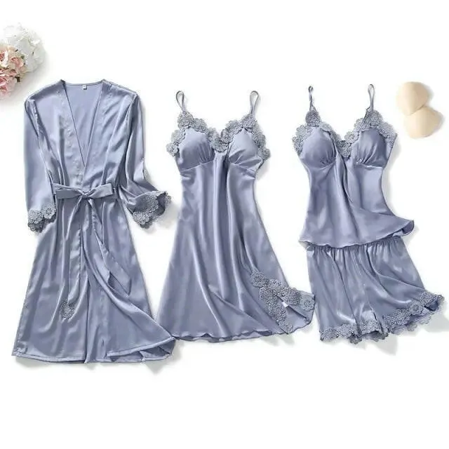 Satin Sleepwear 5 Pcs Pajama