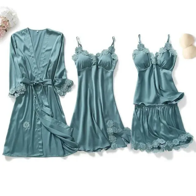 Satin Sleepwear 5 Pcs Pajama