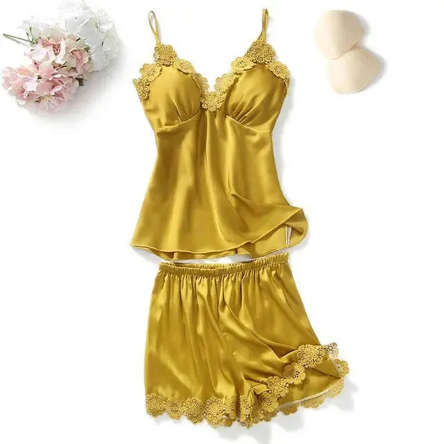 Satin Sleepwear 5 Pcs Pajama