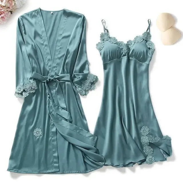 Satin Sleepwear 5 Pcs Pajama
