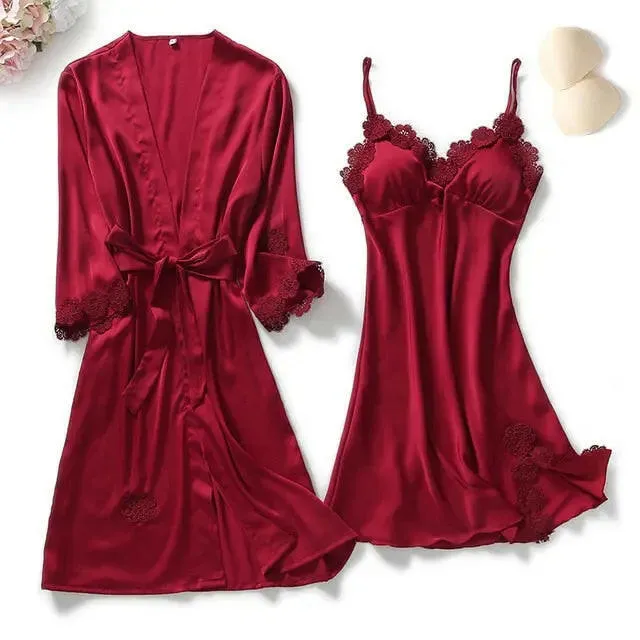 Satin Sleepwear 5 Pcs Pajama