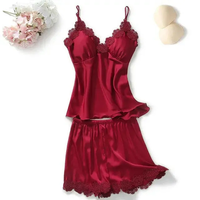 Satin Sleepwear 5 Pcs Pajama