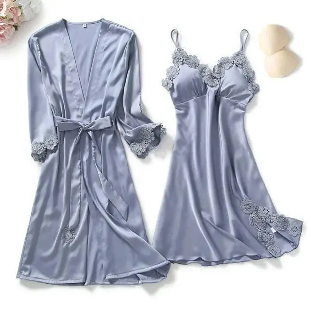 Satin Sleepwear 5 Pcs Pajama