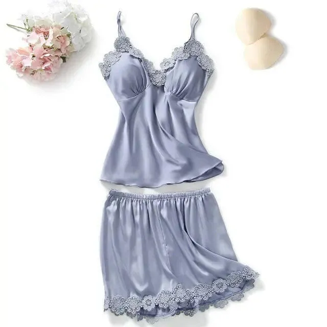 Satin Sleepwear 5 Pcs Pajama
