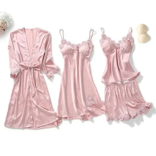 Satin Sleepwear 5 Pcs Pajama