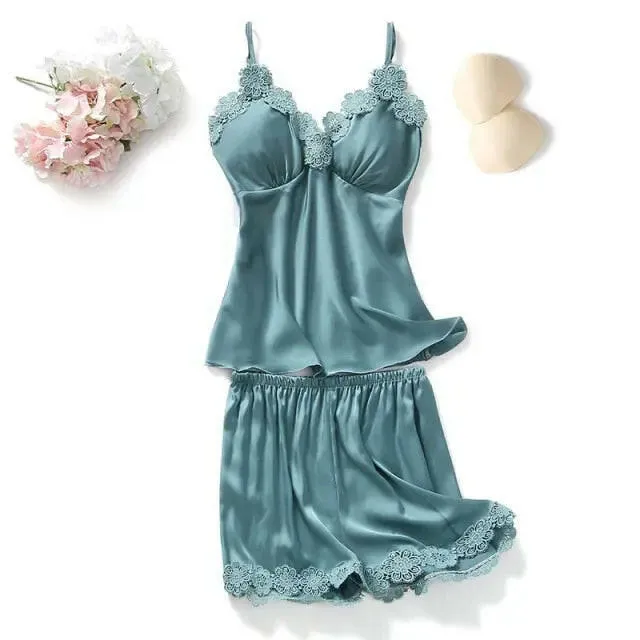 Satin Sleepwear 5 Pcs Pajama