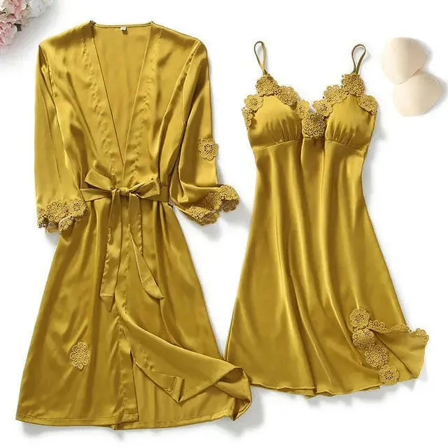 Satin Sleepwear 5 Pcs Pajama
