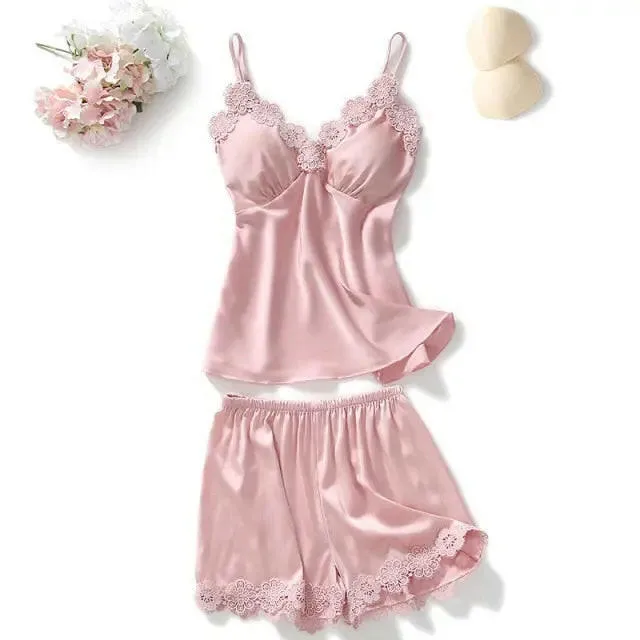 Satin Sleepwear 5 Pcs Pajama