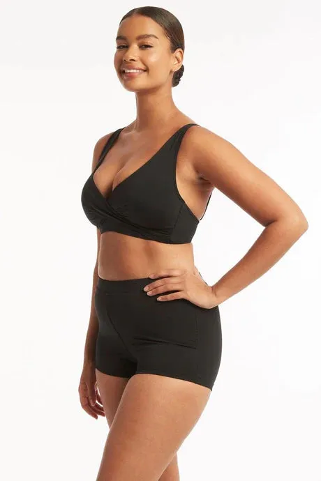 Sea Level Essentials Katie Boy Leg Pant Black 10
