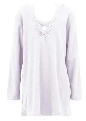Seafolly girls kaftan - hawaii white towelling