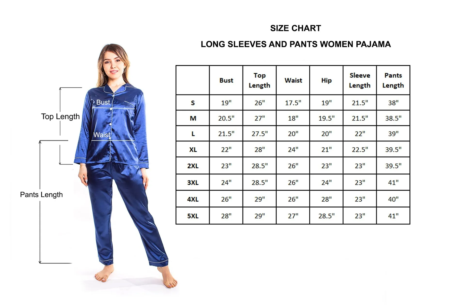 Set of 4 Bridesmaids Pajamas, Custom Wedding Satin Pajamas  - Long   Long
