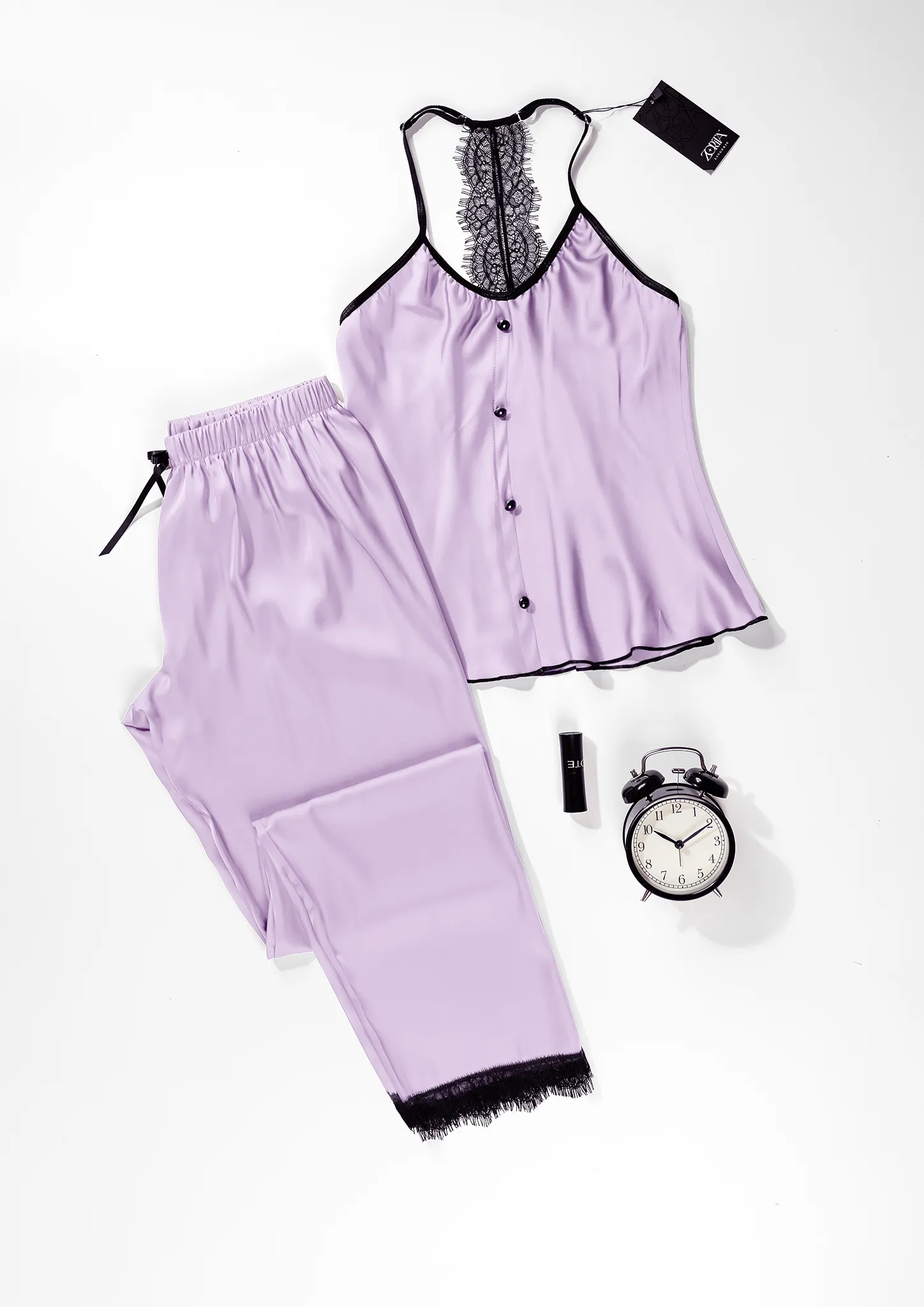 Sexy Satin Pajama 2 pcs Model Number 3446