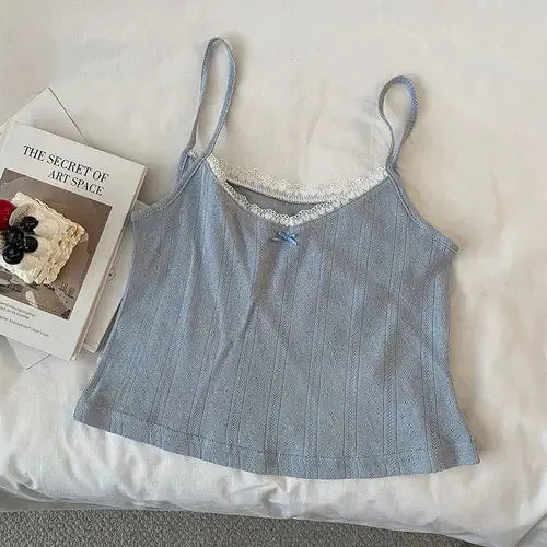 Short Lace Slim Tops