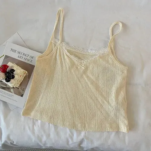 Short Lace Slim Tops