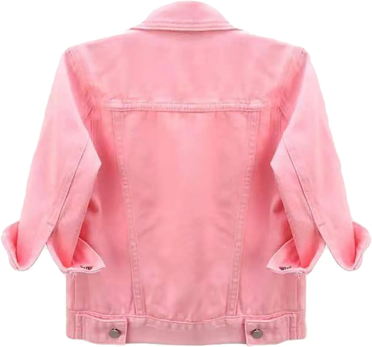 Short Sleeve Denim Jacket for Women Crop Jean Summer Stretch Slim Fit Jean Classic Casual Jackets