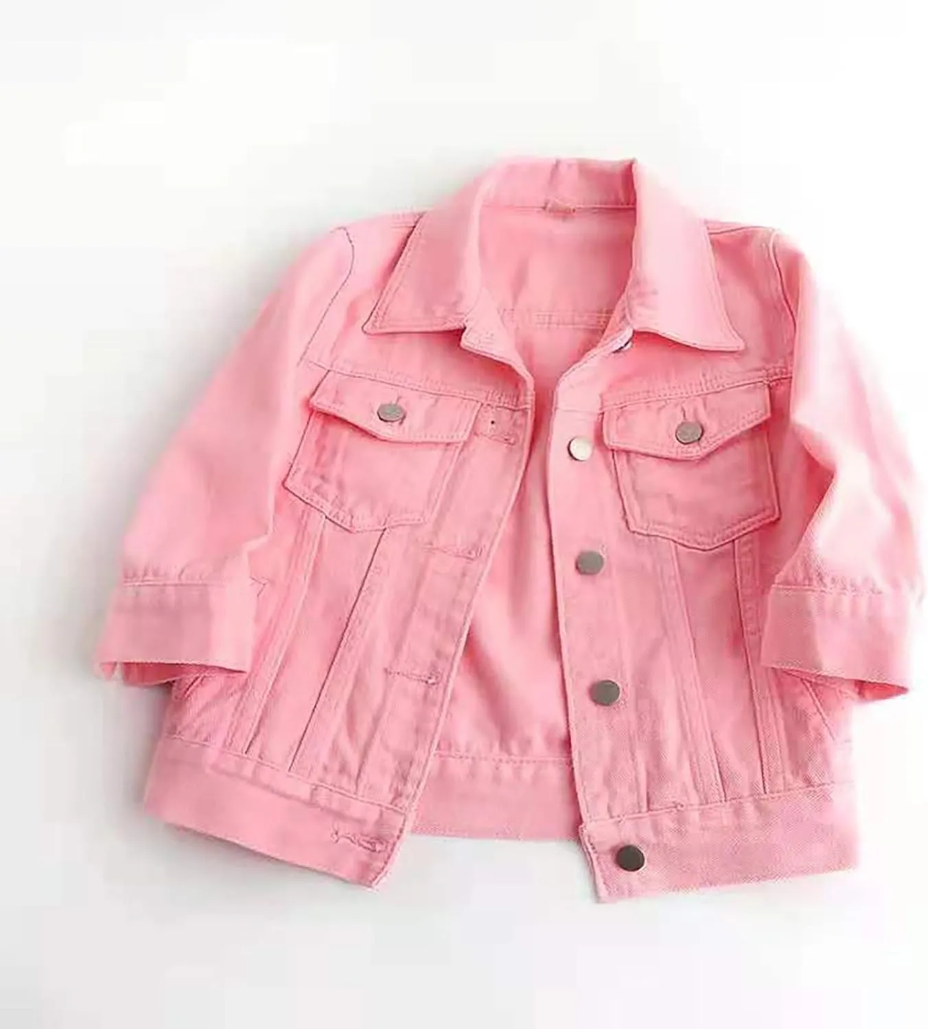 Short Sleeve Denim Jacket for Women Crop Jean Summer Stretch Slim Fit Jean Classic Casual Jackets