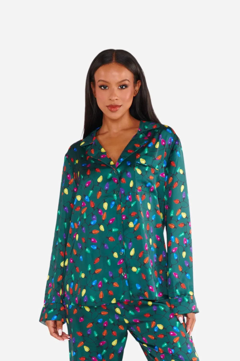 Show Me Your Mumu Classic PJ Set in Festive Lights