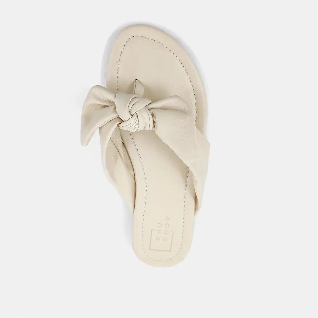 SHUSHOP DHARMA SANDAL  - BONE