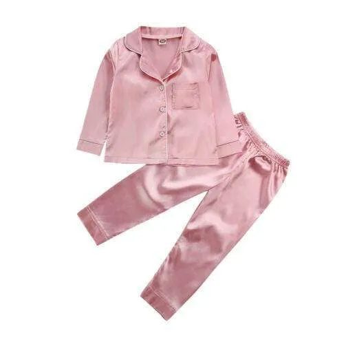 Silk Satin Kid Pajamas