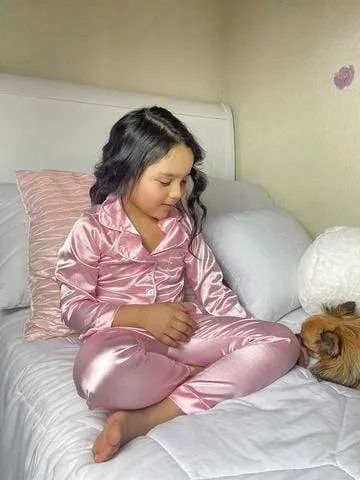 Silk Satin Kid Pajamas