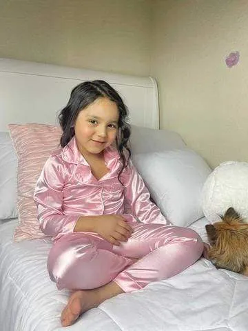 Silk Satin Kid Pajamas