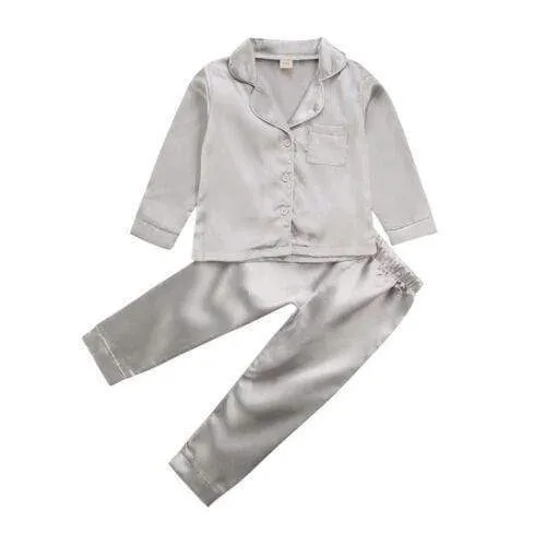 Silk Satin Kid Pajamas