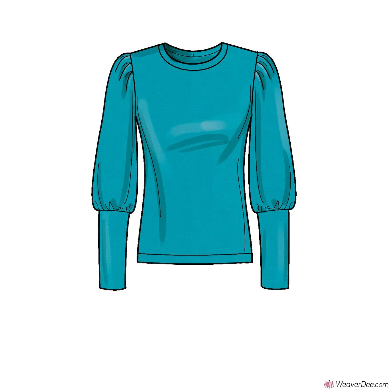 Simplicity Pattern S9385 Misses' Knit Tops with Length & Sleeve Variations