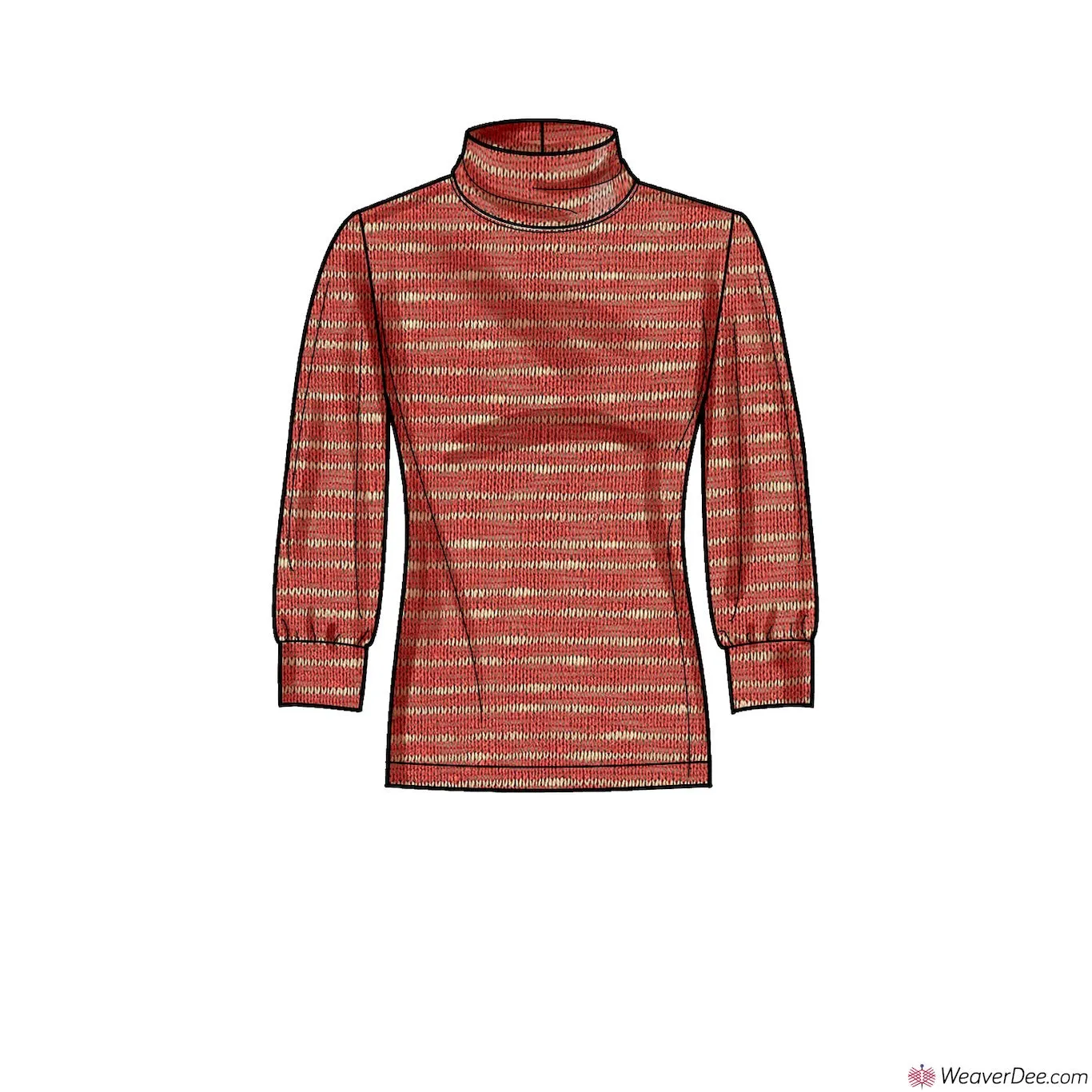 Simplicity Pattern S9385 Misses' Knit Tops with Length & Sleeve Variations