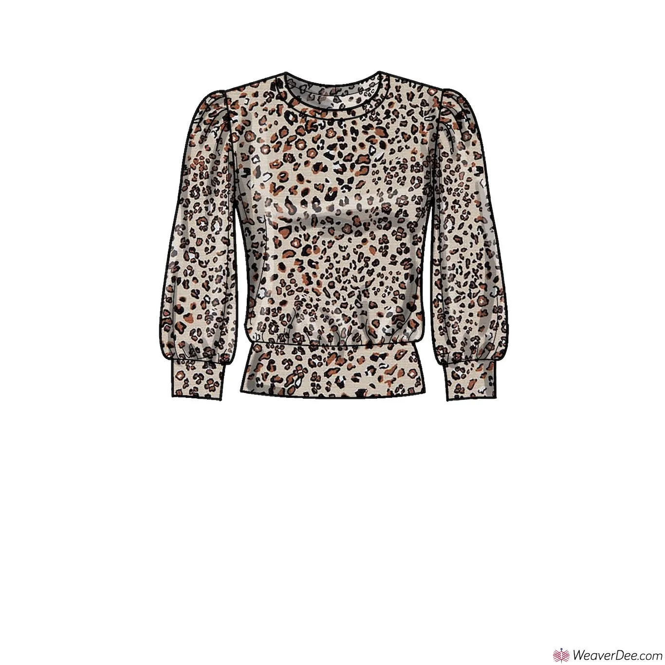 Simplicity Pattern S9385 Misses' Knit Tops with Length & Sleeve Variations