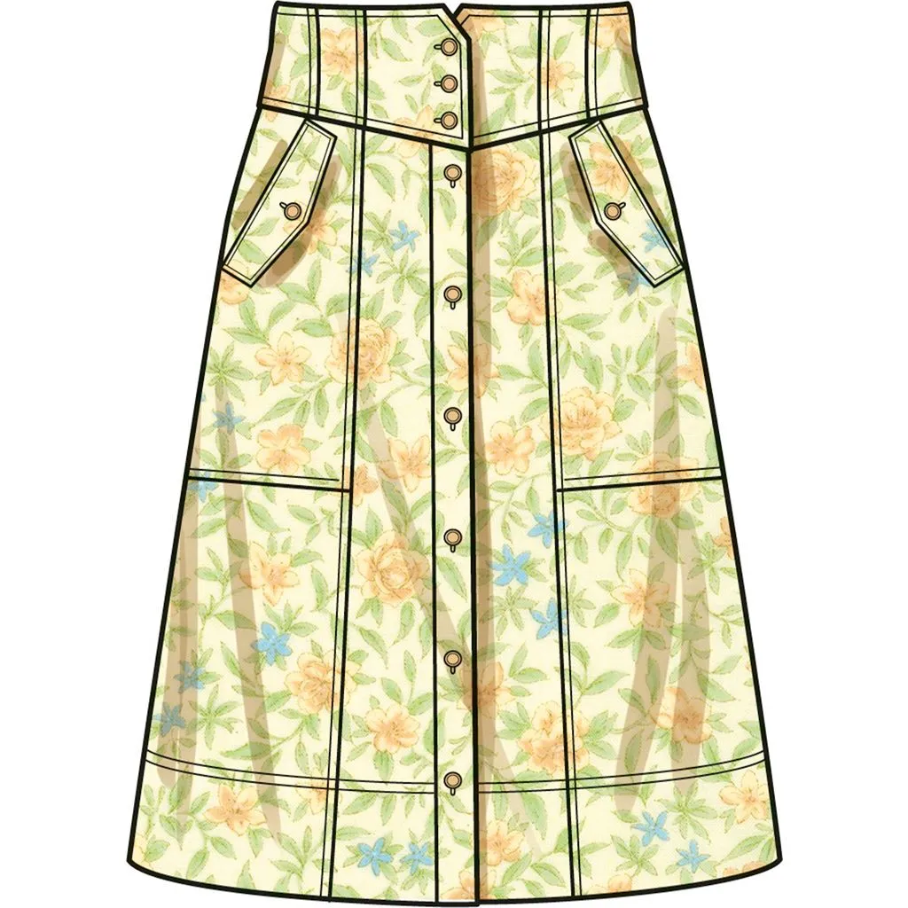 Simplicity Sewing Pattern S9710 Misses' Skirts