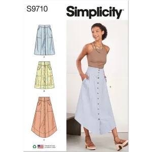 Simplicity Sewing Pattern S9710 Misses' Skirts
