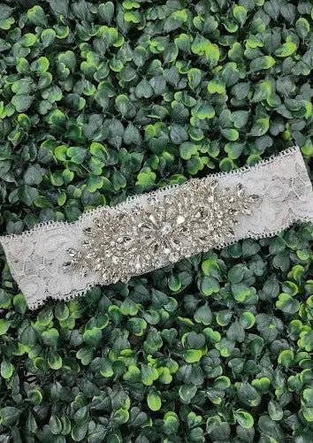 Simply Charming Little Girls’ Lace Headband - Rhinestone Burst