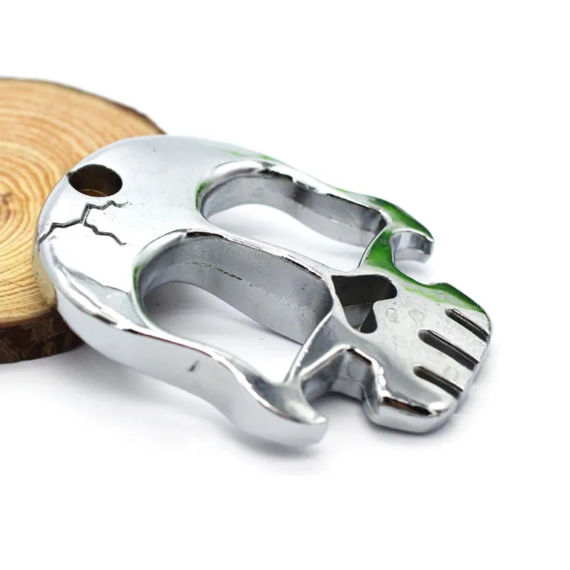 Skull Head Self Defense Knuckles Keychain