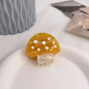 Small Mushroom Clips - Yellow