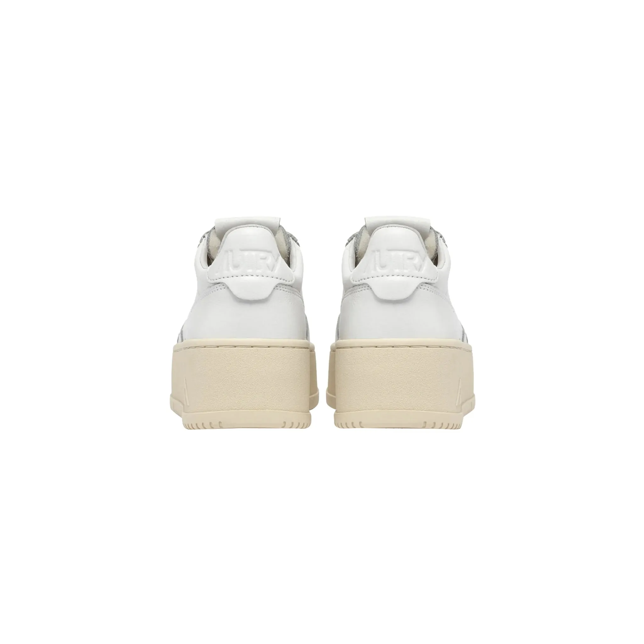Sneakers Donna Medalist Platform in pelle bianca