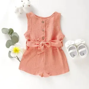 Soft Cotton Baby Girl Jumpsuits