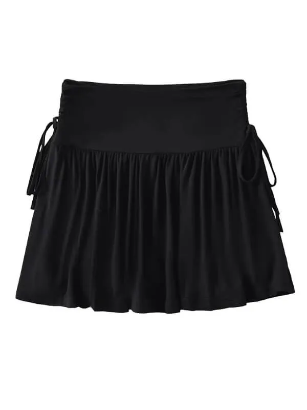Soft girl ribbon skirt