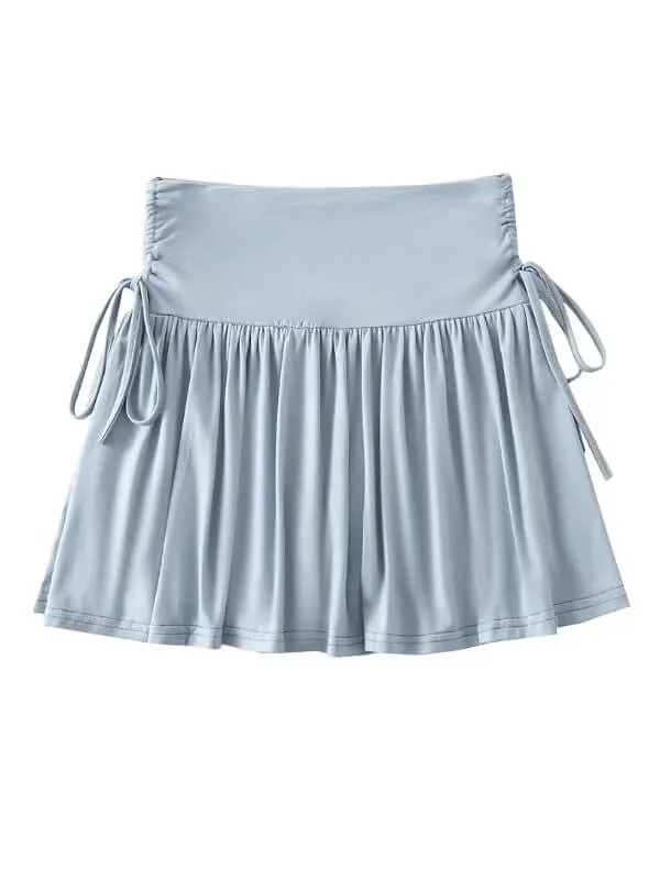 Soft girl ribbon skirt