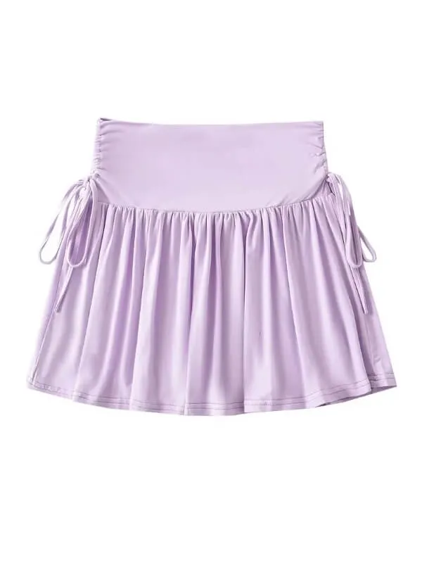 Soft girl ribbon skirt