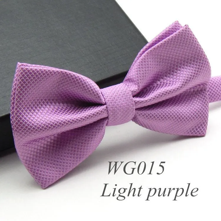 Solid Fashion Bowties Groom Men Colourful Plaid Cravat gravata Male Marriage Butterfly Wedding Bow ties
