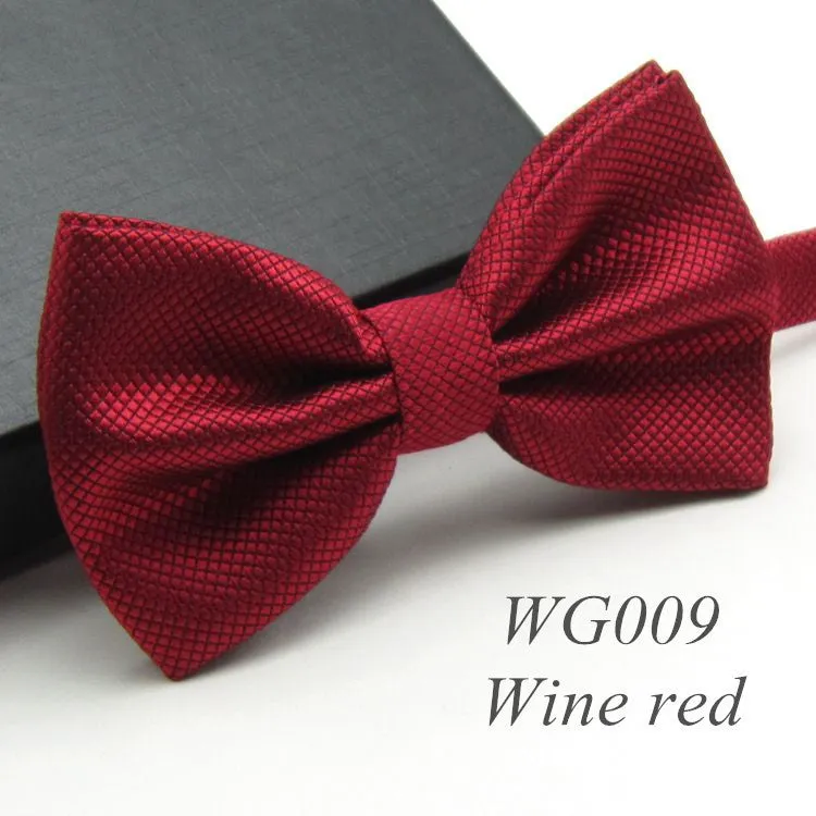 Solid Fashion Bowties Groom Men Colourful Plaid Cravat gravata Male Marriage Butterfly Wedding Bow ties