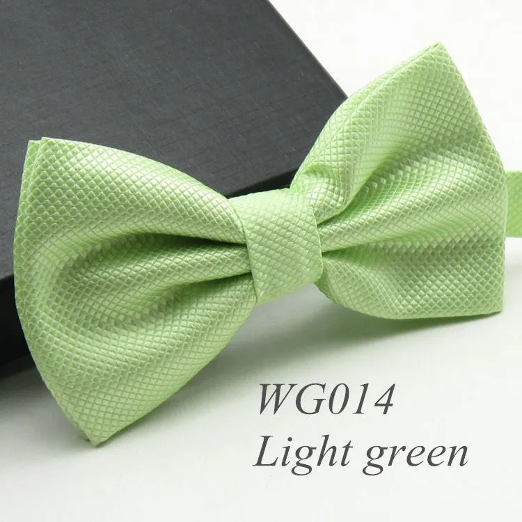 Solid Fashion Bowties Groom Men Colourful Plaid Cravat gravata Male Marriage Butterfly Wedding Bow ties