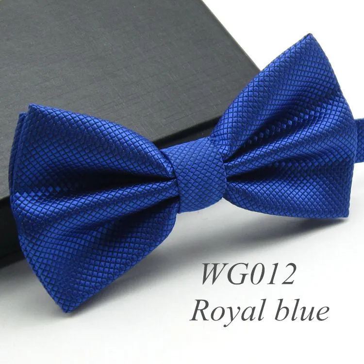 Solid Fashion Bowties Groom Men Colourful Plaid Cravat gravata Male Marriage Butterfly Wedding Bow ties