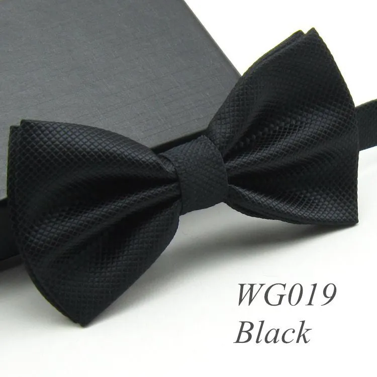 Solid Fashion Bowties Groom Men Colourful Plaid Cravat gravata Male Marriage Butterfly Wedding Bow ties