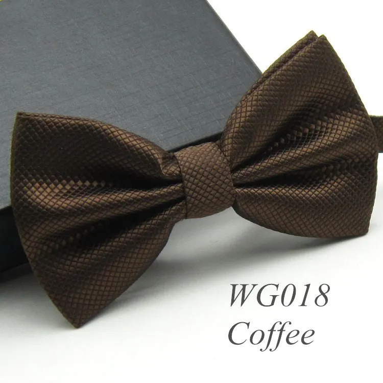 Solid Fashion Bowties Groom Men Colourful Plaid Cravat gravata Male Marriage Butterfly Wedding Bow ties