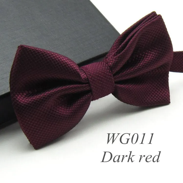 Solid Fashion Bowties Groom Men Colourful Plaid Cravat gravata Male Marriage Butterfly Wedding Bow ties