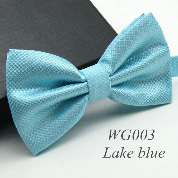 Solid Fashion Bowties Groom Men Colourful Plaid Cravat gravata Male Marriage Butterfly Wedding Bow ties
