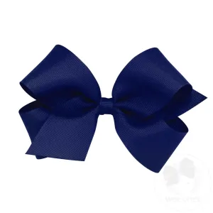Solid Grosgrain Bow - Navy