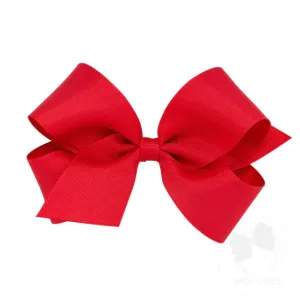 Solid Grosgrain Bow - Richmond Red